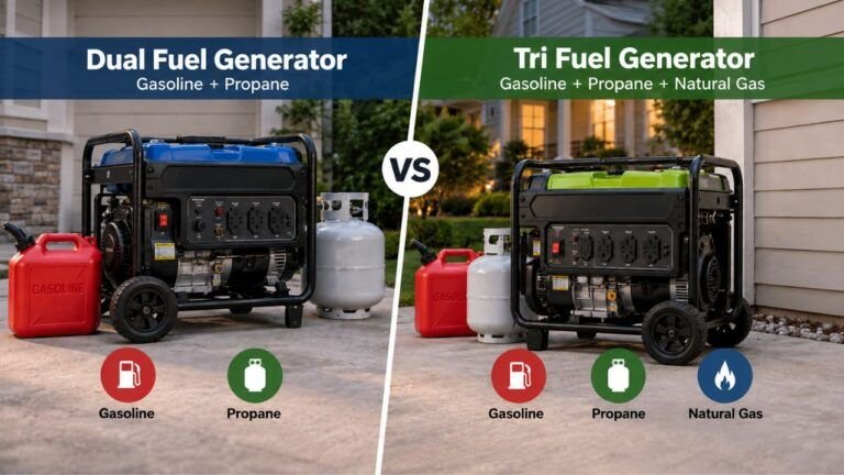 Dual Fuel vs Tri Fuel Generator for Home Backup