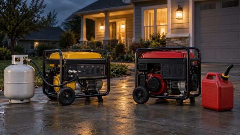 Propane vs Gasoline Generator for Home Backup